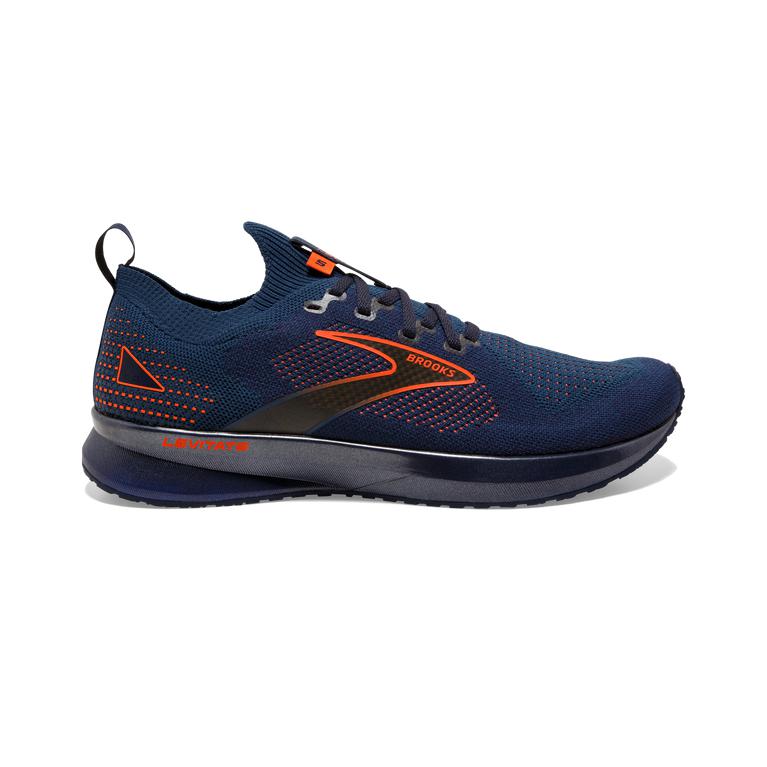 Brooks Levitate StealthFit 5 Energy-Return Road Running Shoes - Men's - Peacoat/Titan/Flame (91753-I